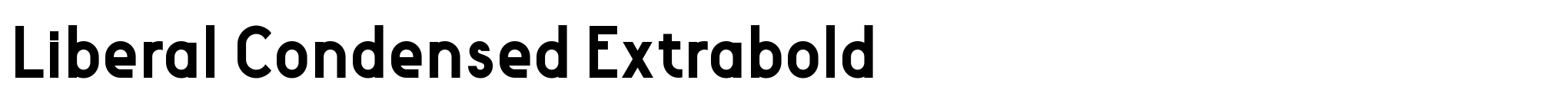 Liberal Condensed Extrabold image